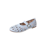 Breakj New Breathable One-Word Buckle With Flat Bean Shoes Single