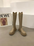 Breakj Chelsea Boots Long Barrel Knight Boots 2025 New Martin Boots Autumn Winter Women's Shoes High-Heeled Long