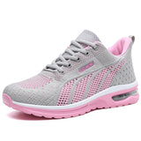 Breakj Women's Shoes 2025 Spring New Hollow Single Network Air-To-Air Air Cushion Damping Light Leisure Sports