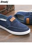 Men's Casual Shoes Breathable Canvas Denim Sneakers Men Walking Flats 2023 Spring Summer Lightweight Slip-on Loafers Shoes