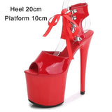 Women 2023 Sexy High Heels Strip Pole Dance Gladiator Plus Size Sandals Fetishism Ankle Strap Sexy Platform Wedding