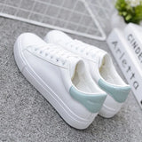 Breakj White Shoes Women 2025 Spring And Autumn New Fashion Flat Shoes Students Breathable Women's Shoes Net Red Single Shoes Casual White