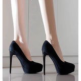 Breakj New Sexy Black Pointed Waterproof Table Hate High Heels Women Do Not Grind Their Feet Fine Heel Shallow Commuting Single