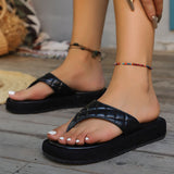 Breakj Cool Slippers 2025 Summer New Large-Size Leisure Thick-Bottomed Clip