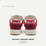 Breakj Year's Eve Version Of The Snake Year Limited To Original Designer Bread Shoes Men's Fashion Shoes Red Men's