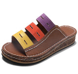 Breakj Slope With Fish Mouth Cool Slippers Women Thick Bottom Size 40 43 Yards Of Color Roman Cold