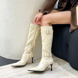 Breakj Boots Tips High And Boots Women 2025 Autumn And Winter New But Knee Boots Fine And High-Heeler Rider
