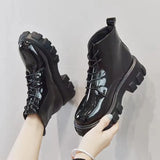 Breakj Autumn And Winter New British Wind Martin Boots Female Students Korean Version Of The Short Boots Wearing Thick Skin