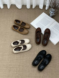 Breakj JIABAO Retro Round Head Light Moutes Soft-Skinned Soft-Skinned Flat-Bottomed Bean Bean-Bean