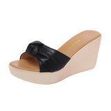 Drag Girls Wear Fashionable 2023 New Muffin Thick Bottom Waterproof Table Leisure Small Size 3233 Fish Mouth High Heel