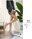Fashion Sequins Fashion Sexy Nightclub Fish Mouth Ultra High Heel Waterproof Platform Shallow Mouth Women's Singles Shoes