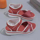 Breakj New Sandals Women's Large-Size Thick-Bottomed Flat-Bottomed Magic Stick Daily Leisure Beach