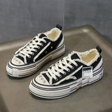 Breakj Wu Jianhao Co-Smoored Red Canvas Shoes Thick Soles Low-Top Beggar Shoes New Women's Shoes In