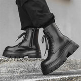 Breakj Martens Men's High Gang British Style Chelsea Boots Casual Men's Shoe Tide Boots