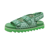 Breakj Round Head Magic Stickers Women's Large-Size T-Cool Beach Sandals 43