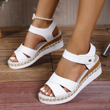 Breakj Summer New Women's Slope And Thick-Soled Sandals Large-Size Fish Mouth Outside The Slope