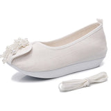Breakj Shoes, Hanfu Shoes Lovely Girl Single Shoes Pearl Tassel Hanfu Shoes Female Ancient Style Round Head