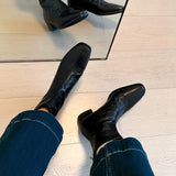 Autumn High Quality Short Boots Female Burst Inside And Outside The Head Layer Of Leather After The Zipper Flat Bottom Thin Boots Female Fashion