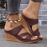 Breakj Bottom Round Head One-Word Wear 2025 New Summer Slope And Large-Size Women's Fashion Cold Slippers