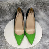 Gradient Colors Collection Women Pointy Toe High Heel Party Shoes Fashion Designer Comfortable Slip On Stiletto