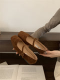 Breakj Single Shoes Women 2025 New Spring And Autumn Mary Jane Women's Shoes French Word With Gentle Evening Shoes Bean