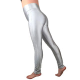 Trousers Female Elastic Pants New High Waist Leggings Candy Colors Fluorescent Shiny Leggins Women