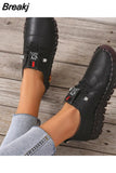 Retro Sewing Sneakers for Women Shoes Non-slip Loafers Fashion Lace Up Casual Shoes Female soft Mom Shoe Zapatillas