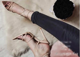 Yellow Sandals Ladies Sandals Summer New Pointed Fish Mouth Cross Stilettos Sharp Point Toe 11.5cm Heels