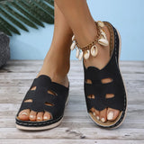 Slope And Slippers Women 2025 Spring And Summer New Fashion Casual Slippers Comfortable And
