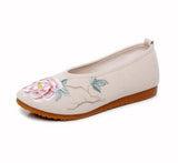 Breakj Shoes Oxford Sole Cloth Shoes Plain Tea Clothes Spring And Autumn Mother Shoes Women's Single Shoes Embroidered