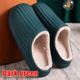 Waterproof Non-Slip Home Slippers Men Cotton Shoe EVA Slippers Winter Warm Indoor Ladies Soft Couples Platform Shoes