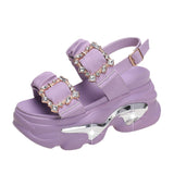 Breakj Celebrity Ins Tidal Platform Platform Sandals Female Summer 2023 New Korean Version Of A Word Button Dew Toe Sports