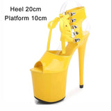 Women 2023 Sexy High Heels Strip Pole Dance Gladiator Plus Size Sandals Fetishism Ankle Strap Sexy Platform Wedding