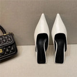 Spring New Temperament Shows Thin Pointed Cat With Baotou Cool Slippers Female Wear Thin With Casual Muller Half