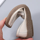 For Women 2023 Summer Leather Slip On Beige Casual Walking Ladies Shoe Fashion Non-Slip Soft Sole Loafers Zapatos