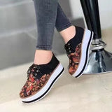 Shoes 2021 Trendy Size 43 Flats Women Casual Platform Shoes Woman Socofy Lace Up Loafers Shoes Zapatillas
