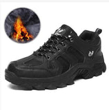 Breakj Warm Outdoor Hiking Shoes Tactical Combat Boots Training Shoes Running Men's Leisure Sneakers Tide