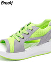 Summer Running Shoes for Women Sneakers Women Swing Sandals Sport Shoes Woman Mesh Platform Light Trainers Zapatos De