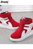 Sneakers Women Spring Casual Wedges Black Basket Femme High Top Women's Sports Vulcanize Shoes Platform Boots
