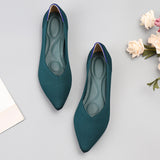 Fashion Knit Slip on Flat Shoes Women Mesh Loafers Stretch Ballet Shallow Flats Dress Shoes Moccasins Comfort Ballet