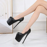 Stiletto 20cm thin high heels platforms women's wedding shoes Evening Female Party pumps heels for