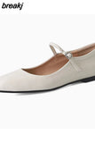 Size 34-40 Flats Shoes For Women 2023 Summer Fashion Low Heels Shoes Real Leather Luxury Designer Pump Casual