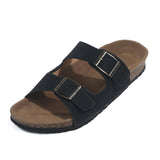 New Cork Slippers Male And Female Suede Slippers Lovers Sandal Shoes Belt