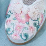 Breakj Heels, Beef Tendon Bottom Embroidered Cloth Shoes Women's Shoes Can Be Matched With Gauze Skirt Cheongsam Tea Clothing