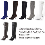 Classic dropship large sizes 47 thin high heels Women's Shoes Woman 2023 sexy party women knee-high boots