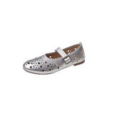 Breakj New Breathable One-Word Buckle With Flat Bean Shoes Single