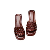 Breakj Soft Skin ~ Great Wear ~ Summer Flat-Bottom Slippers Women Wear Fashion Comfortable One-Word Drag Retro Cool