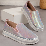 Breakj And Autumn 2025 New Lefu Shoes Thick Sole Lazy One Foot Pedal Drilling Shoes Women's Flat-Bottomed