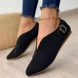 2023 New Women's Shoes, Single Shoes, Pointed, Low-End, Flat-Soled Casual Shoes Sold