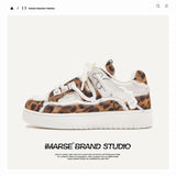 Breakj Shoes / Destruction Of Aesthetics Retro Leopard Trendy Shoes Casual Shoes Men's Shoes Men's Shoes Men's And Women's Same Couple